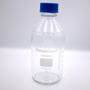 1000ML Reusable glass media bottles with lids