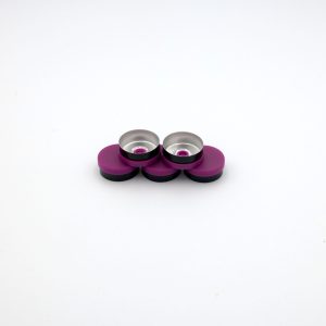 20MM Flip Top Seals Purple/Black, 1000-Pack