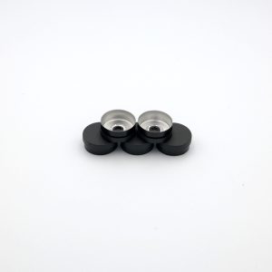 20MM Flip Top Seals Svart/Svart, 1000-Pack